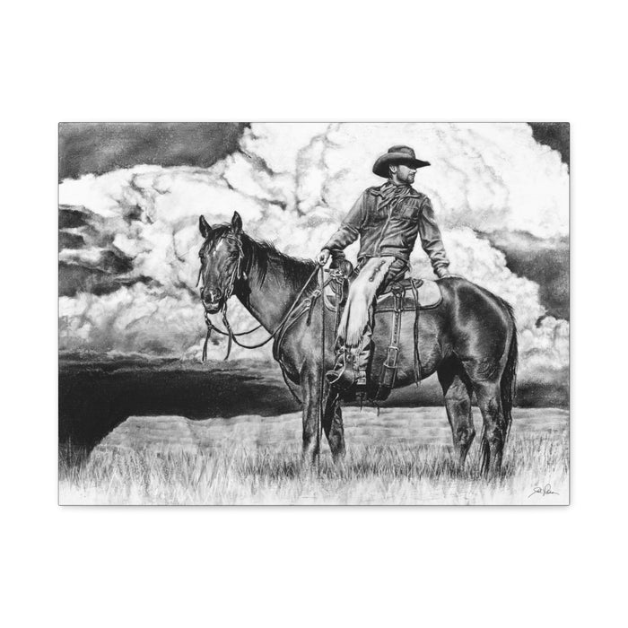 "Looking Back on the Path" Stretched Canvas