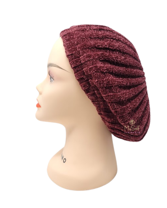 Lucy & Olivia LCOLVLVSNB Velvet Burgundy Lined Chenille myselflingerie.com