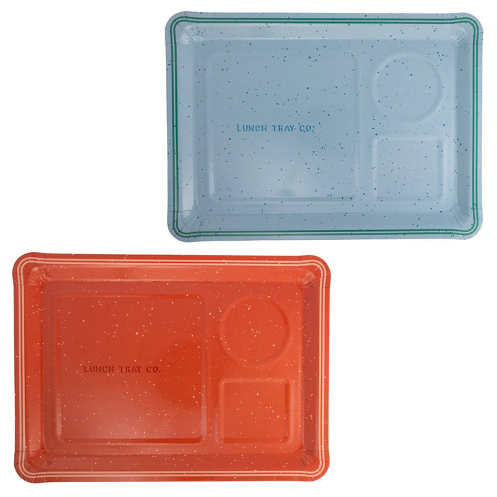 Lunch Tray Paper Plate Set