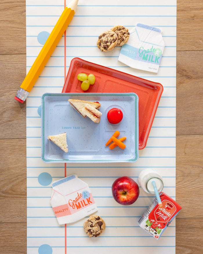 Lunch Tray Paper Plate Set