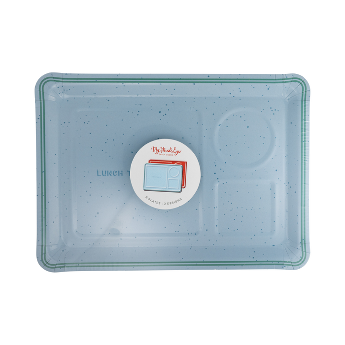Lunch Tray Paper Plate Set
