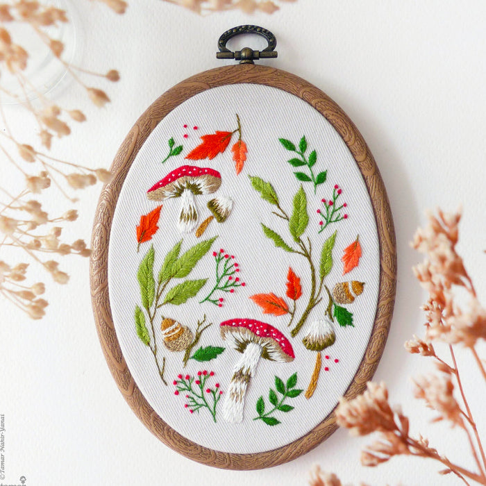 Magical Autumn Hand Embroidery Kit-Stitched Modern