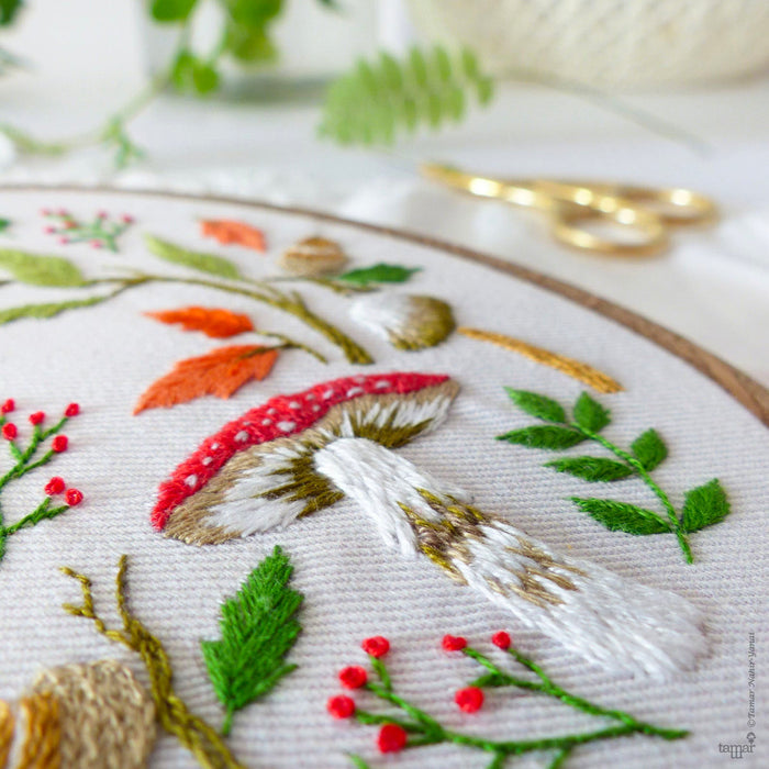 Magical Autumn Hand Embroidery Kit-Stitched Modern