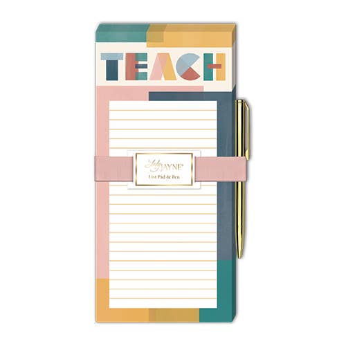 Magnetic List Pad with Pen - Teach