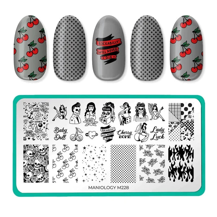 Maniology Stamping Plate | Rockabilly - M228