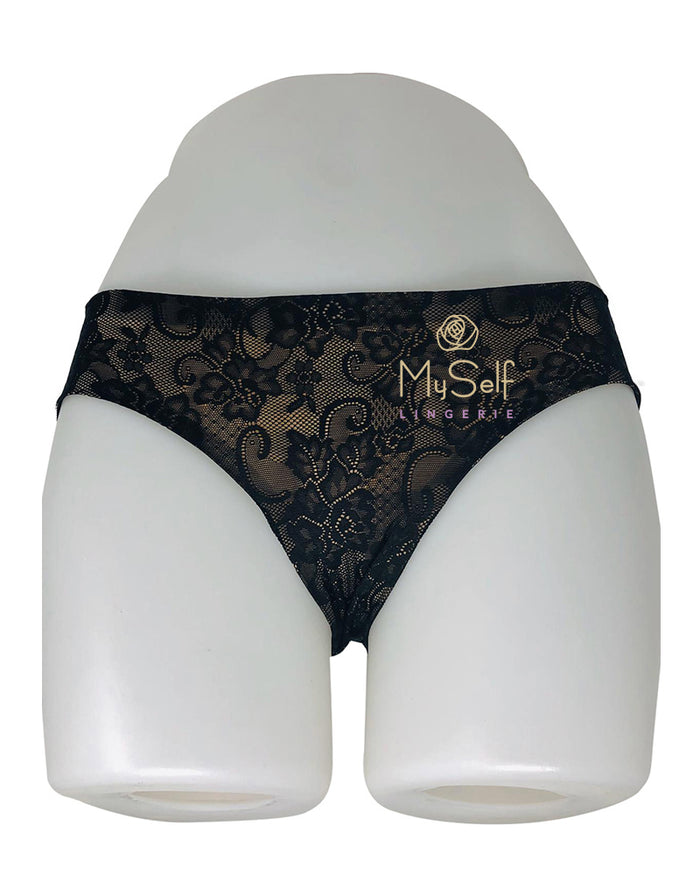 Marc and Andre Paris A9-1693 Black Mesh Lace Bikini myselflingerie.com