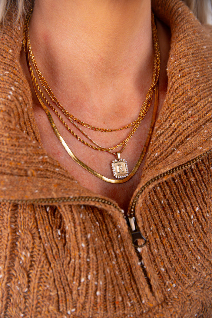 Marina Layered Necklace-Gold