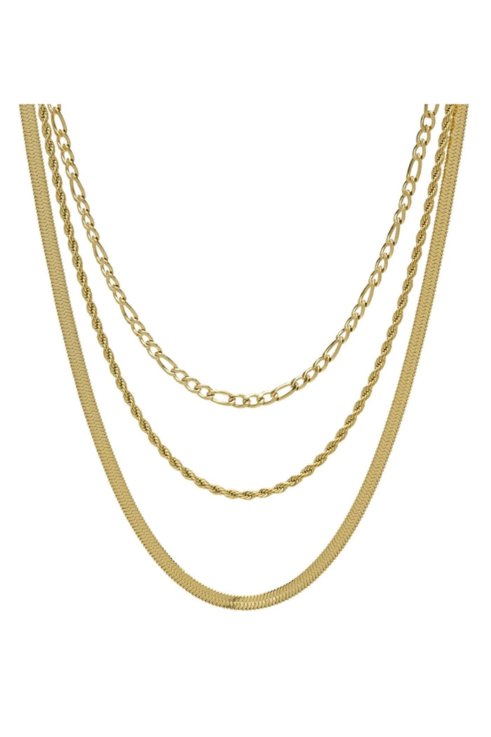 Marina Layered Necklace-Gold