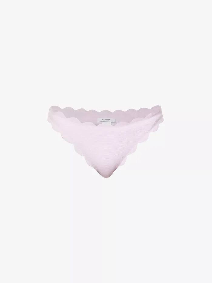MARYSIA North Scalloped-Trim Mid-Rise Bikini Bottoms - House Of Huntington