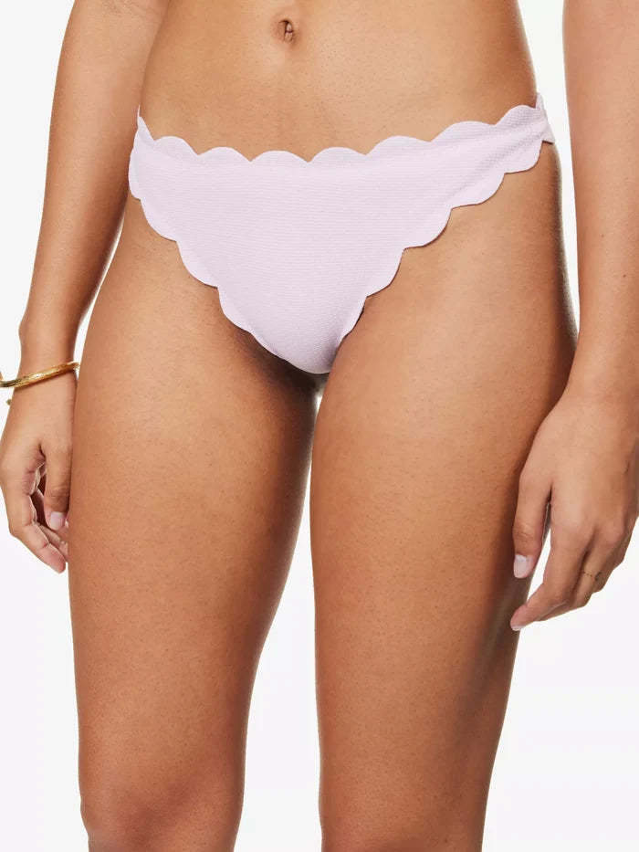MARYSIA North Scalloped-Trim Mid-Rise Bikini Bottoms - House Of Huntington