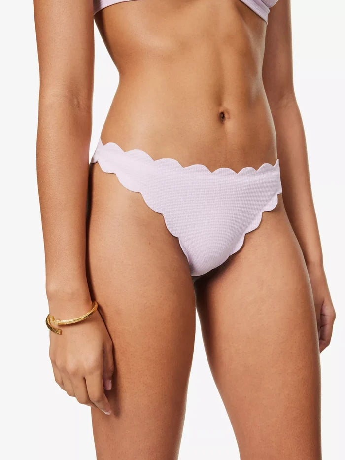 MARYSIA North Scalloped-Trim Mid-Rise Bikini Bottoms - House Of Huntington
