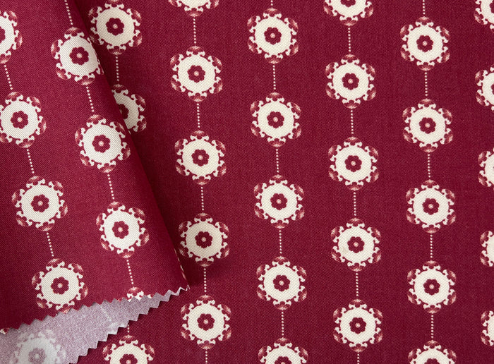 Medalians - Brass Collection - Wool Rayon Print Fabric, Design by Madeline, Madswick Studio 8370 8371 8372 8373 8374 8375
