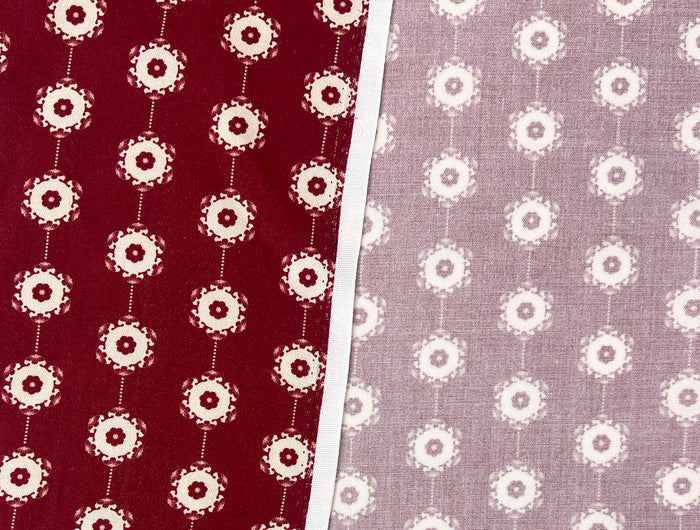 Medalians - Brass Collection - Wool Rayon Print Fabric, Design by Madeline, Madswick Studio 8370 8371 8372 8373 8374 8375