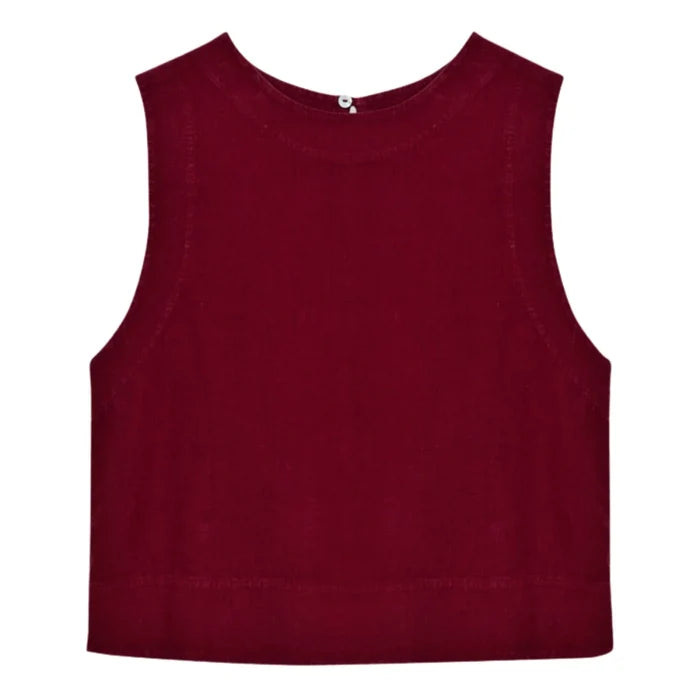 MELISSA TOP in Crimson Wine by The New Society