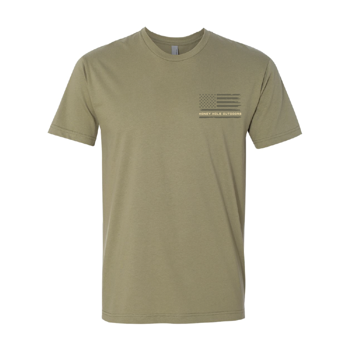 Men's Bass Flag Graphic Tee- Honey Hole