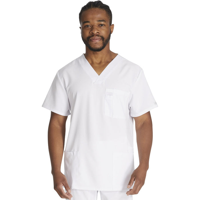 Men's EDS Essentials V-Neck Scrub Top - White - 1