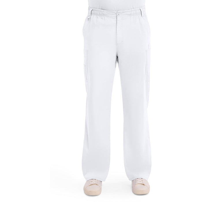 Men's EDS Signature Zip Fly Pull-On Scrub Pant - White - 1