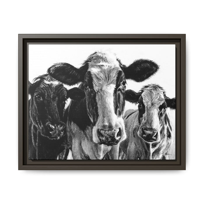 "Milk Maids" Framed Canvas