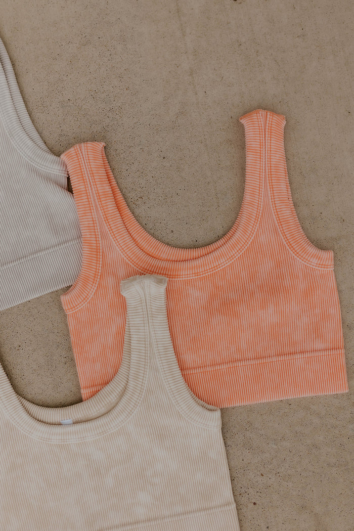 Mineral Wash Scoop Neck Brami- Color Options
