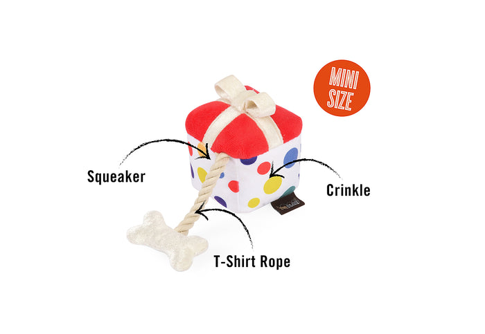 P.L.A.Y. Party Time Collection - Pawfect Present Mini Toy with features