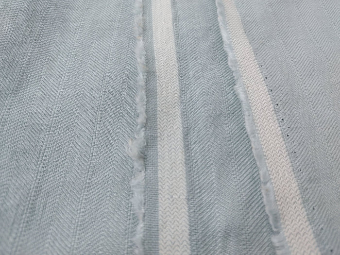 Mint Elegance: 100% Linen HBT Herringbone Twill Fabric with High Density Weave 7833 - The Linen Lab - Mint