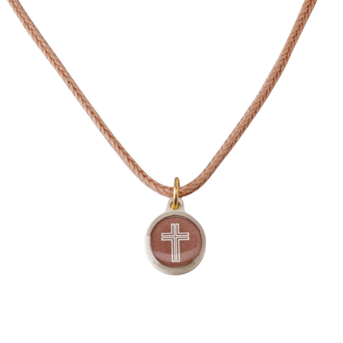 Mocha + Cross | Tap To Pray® Survivor Series Necklace