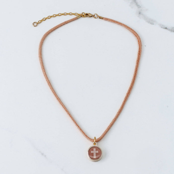 Mocha + Cross | Tap To Pray® Survivor Series Necklace