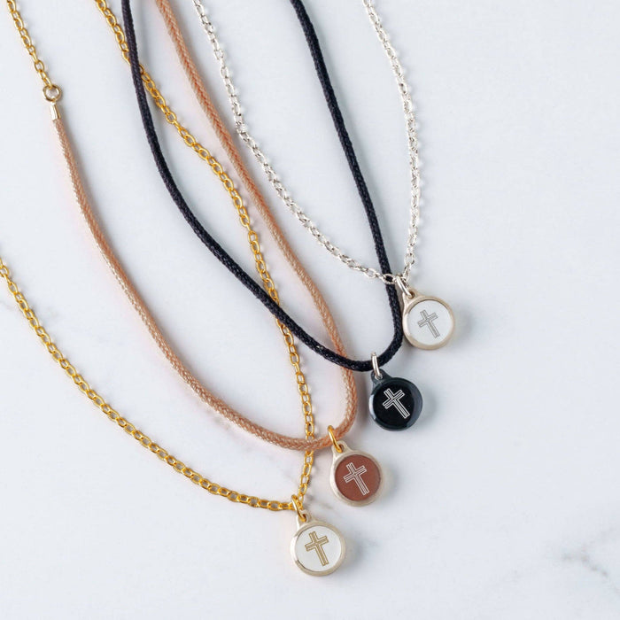 Mocha + Cross | Tap To Pray® Survivor Series Necklace