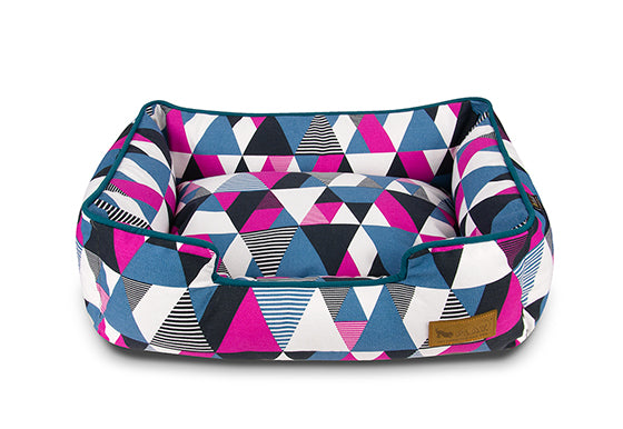 Mosaic Lounge Bed by P.L.A.Y. in Soda Pop front view