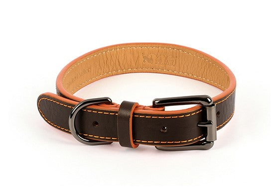 Napoli Collars by P.L.A.Y. - orange and brown colorway shown