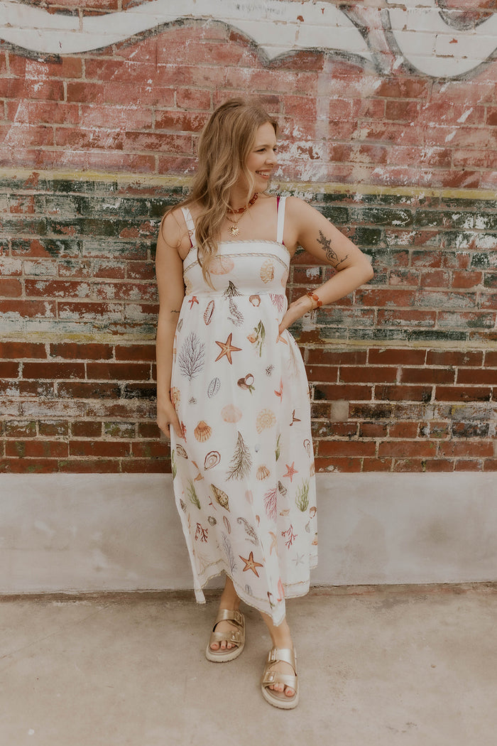 Nautical Midi Dress