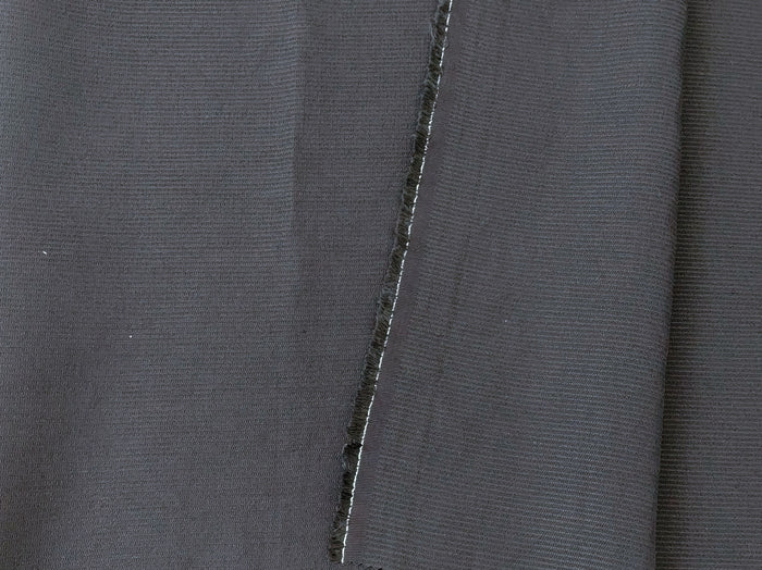 Navy Linen Rayon Nylon Blend Fabric - Medium Weight with Subtle Stripes 7900