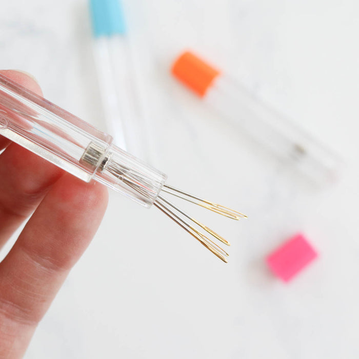 Needle Storage Tubes with Magnet-Stitched Modern