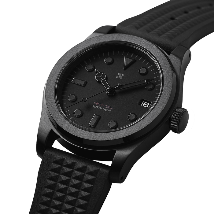 NMK-WK04 DIY Watchmaking Kit: Black Lume Dive Watch