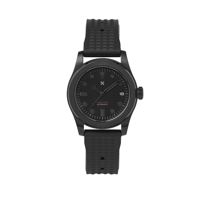 NMK-WK04 DIY Watchmaking Kit: Black Lume Dive Watch