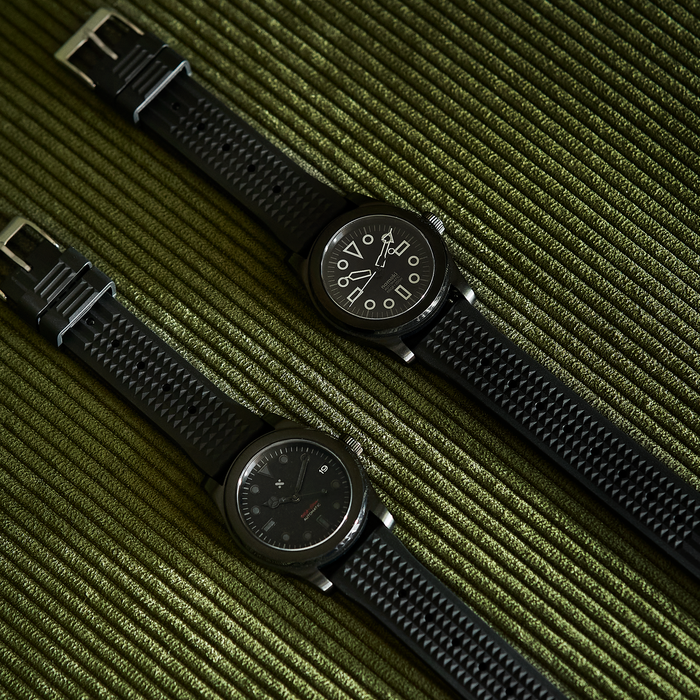 NMK-WK04 DIY Watchmaking Kit: Black Lume Dive Watch