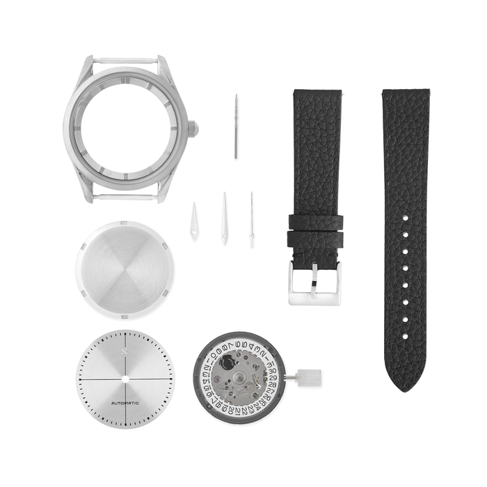 NMK-WK24 DIY Watchmaking Kit: PR Dress Watch Steel