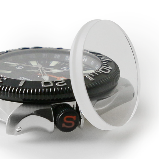 NMK312 - SKX/SRPD Domed Sapphire Crystal for Sloped Inserts (NH34 Compatible)