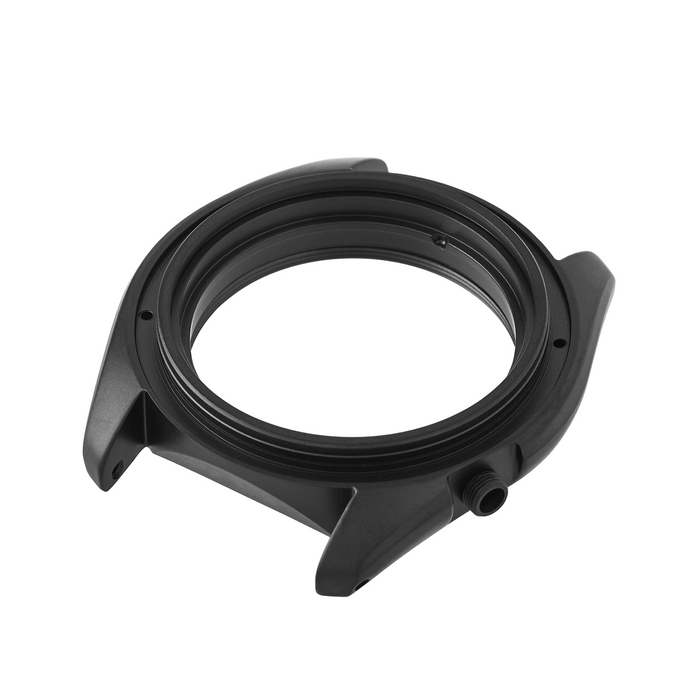 NMK905 No Crown Guard SKX Watch Case : PVD Matte Black Finish SKX007 SKX009