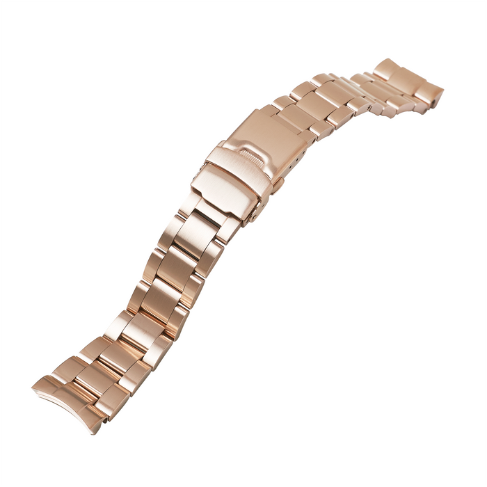 NMK926 Nautilus Watch Bracelet: Oyster Rose Gold Brushed Finish