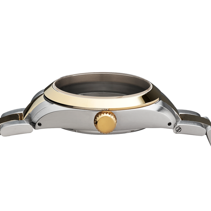 NMK936 36mm Explorer Case Bundle w Oyster Bracelet: Two-Tone Gold Finish