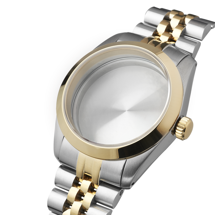 NMK936 36mm Explorer Case Bundle: Two-Tone Gold Finish