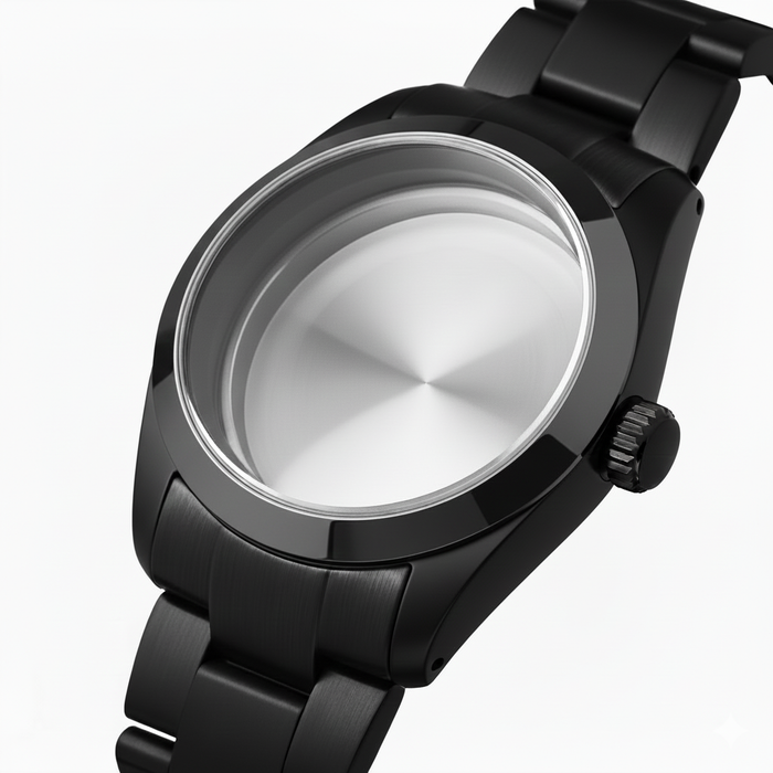 NMK936 36mm Explorer Case Bundle w Oyster Bracelet: Black Finish