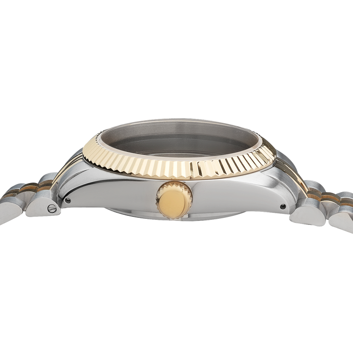 NMK937 36mm Dress Case Bundle w Jubilee Bracelet: Two-Tone Gold Finish