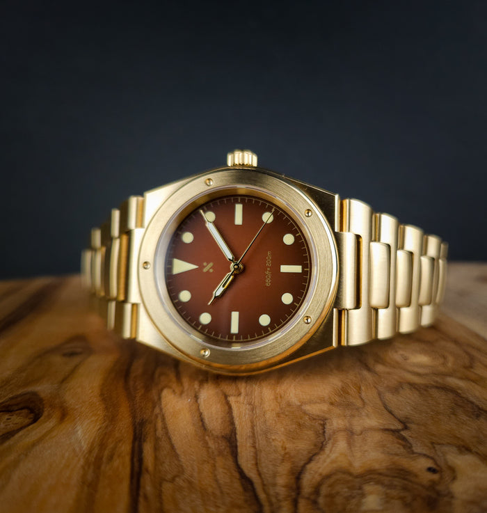 NMK958 SKX007/SRPD Engineer 1832 Tool Watch Case Bundle: Gold Finish