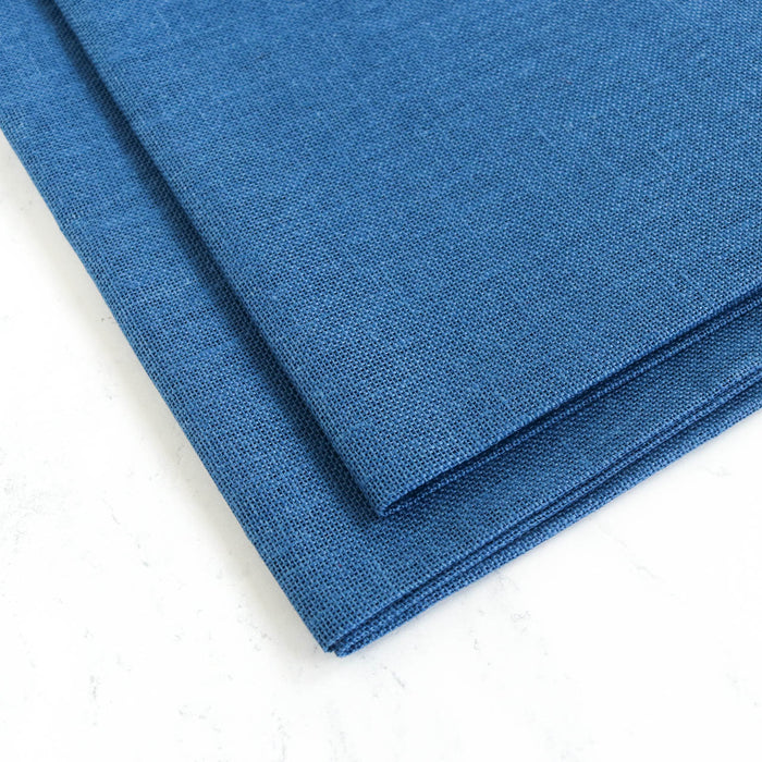 Nordic Blue Linen Fabric - 28 count-Stitched Modern