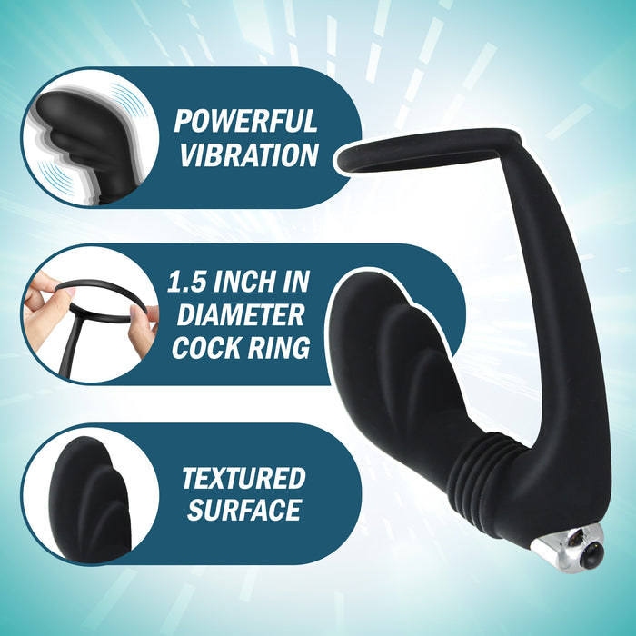Nova Silicone Cock Ring and Prostate Stimulator