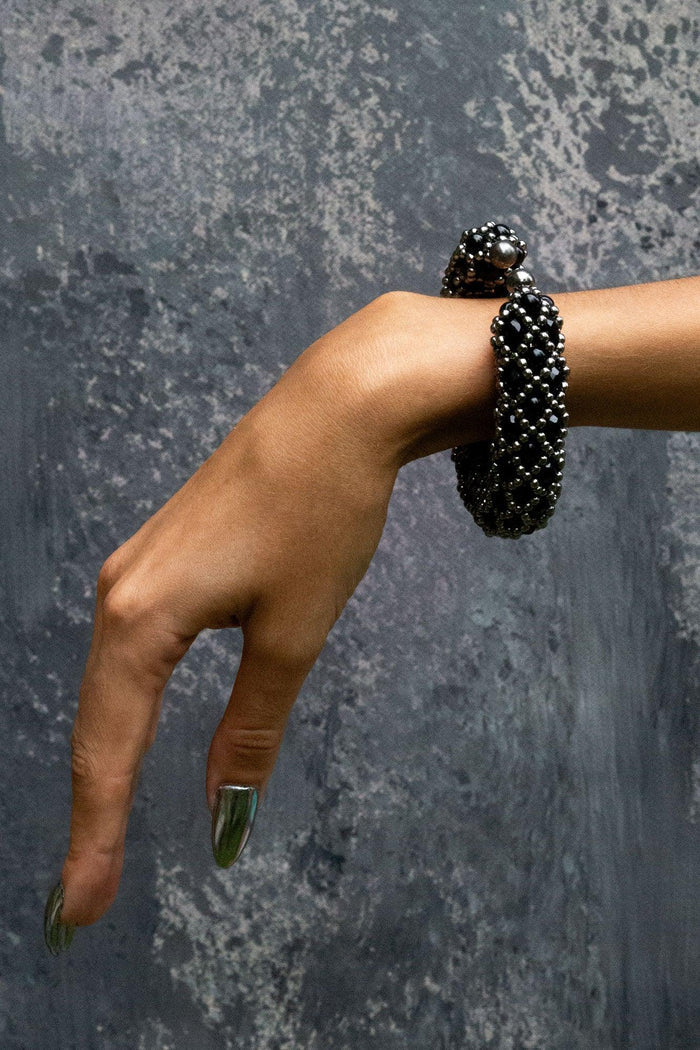 Nyx Cross-Beaded Cuff - 2 Color Variants