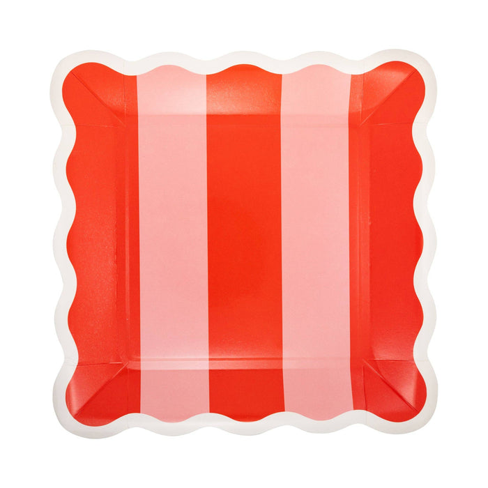 Occasions Beary Loved Stripe and Polka Plate Set