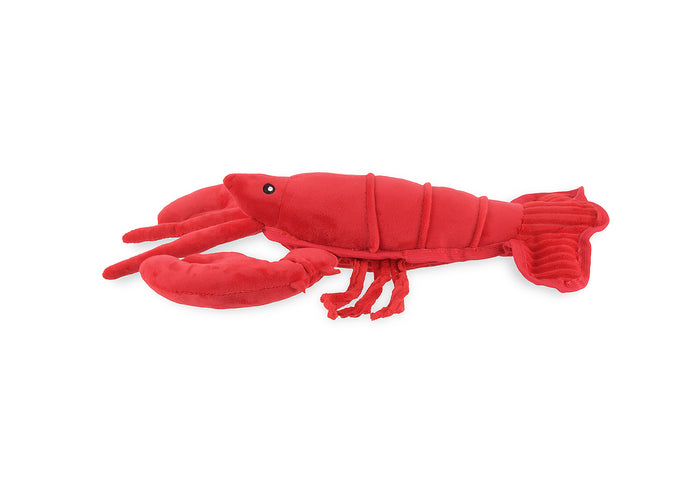 Play’s Ocean Buddies Lemmy the Lobster plush toy on a white background side view